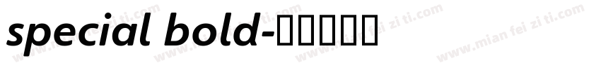 special bold字体转换